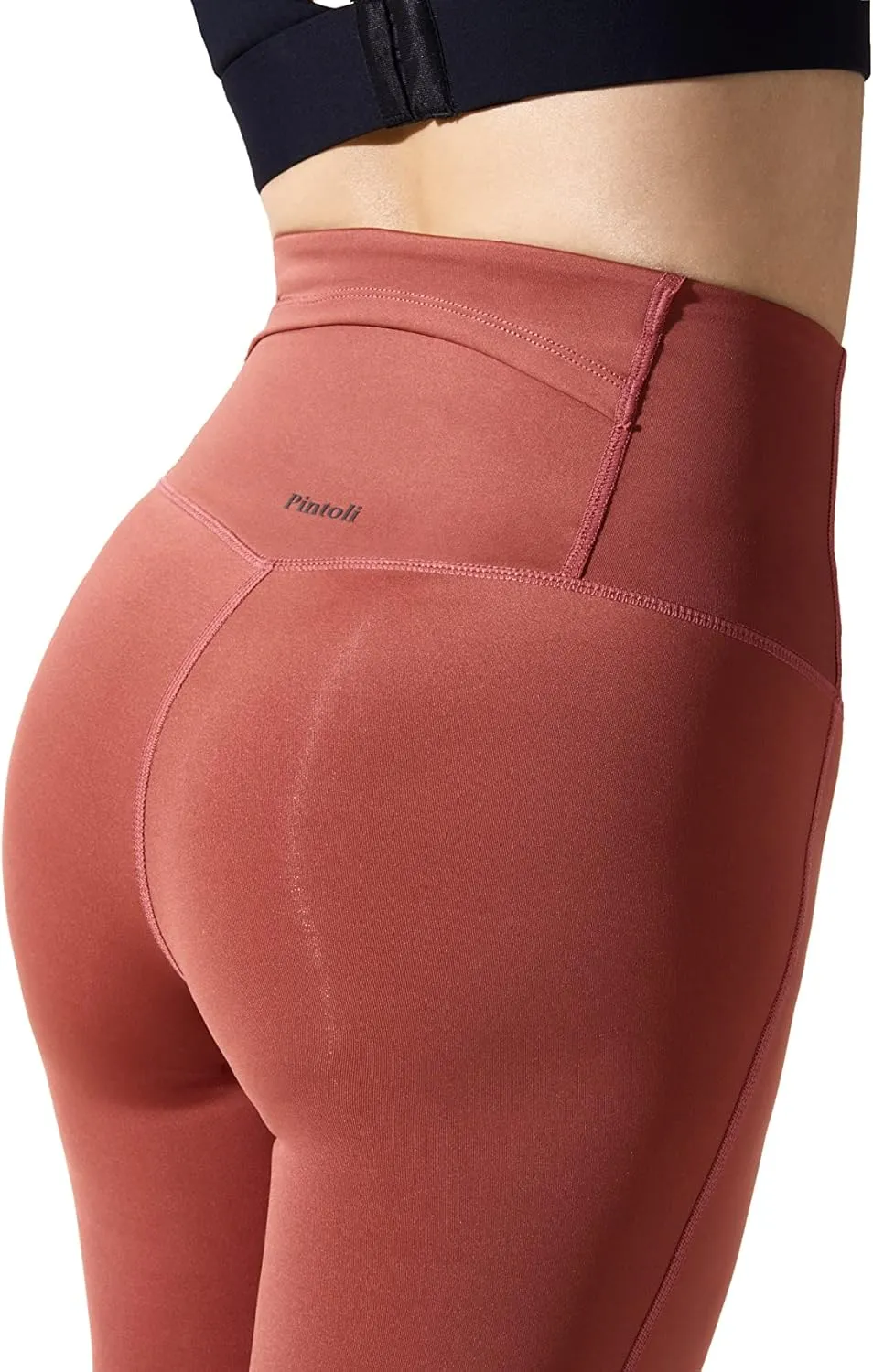 20-30 mmHg Compression Leggings Rise Pant 26" for Women - Yoga Gym Running Training