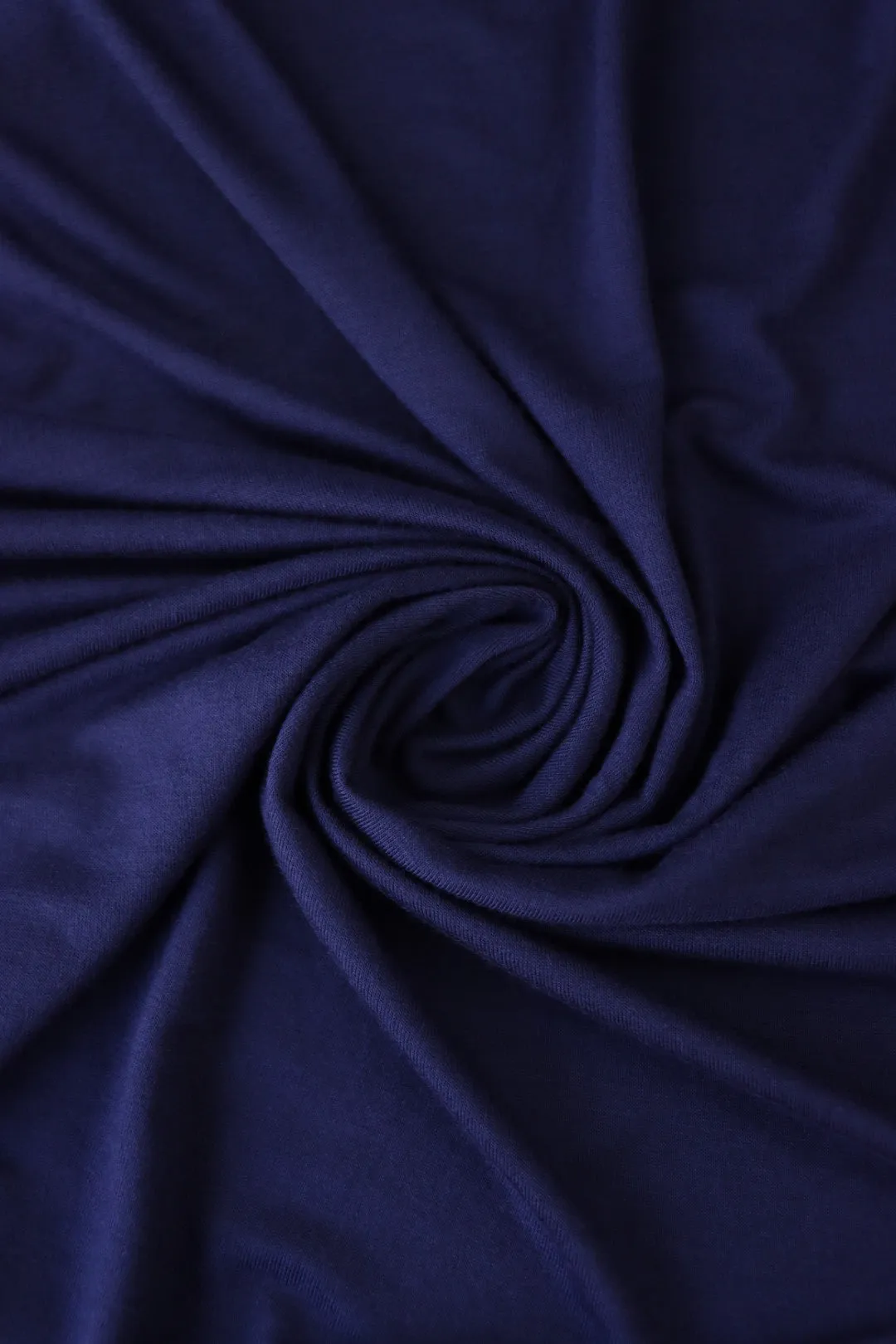 2YD 27IN REMNANT; Navy Our Favorite Rayon Spandex Jersey