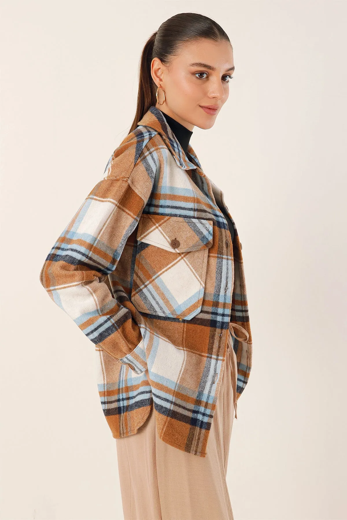 3958 oversize oduncu gömlek