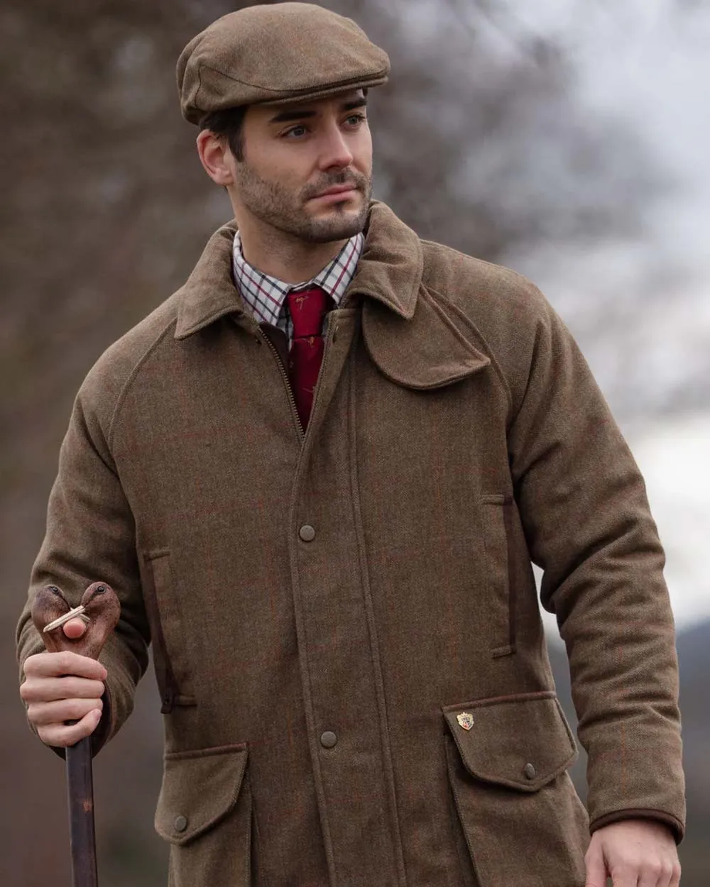 Alan Paine Combrook Tweed Waterproof Coat