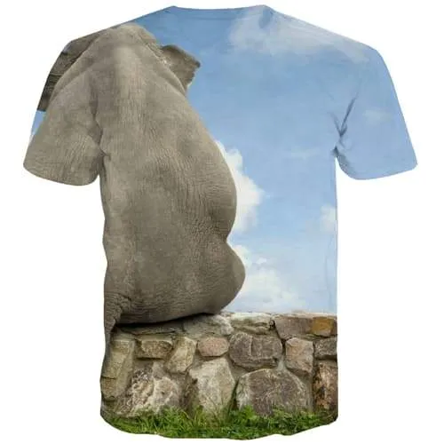 Animal T shirts Men Funny Tshirt Printed Funny Tshirts Novelty Kangaroo Tshirt Anime Harajuku Shirt Print Short Sleeve Hip hop