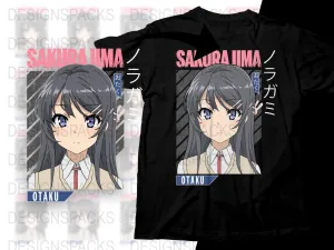 Anime Sakurajima Themed Graphic Png Digital Download