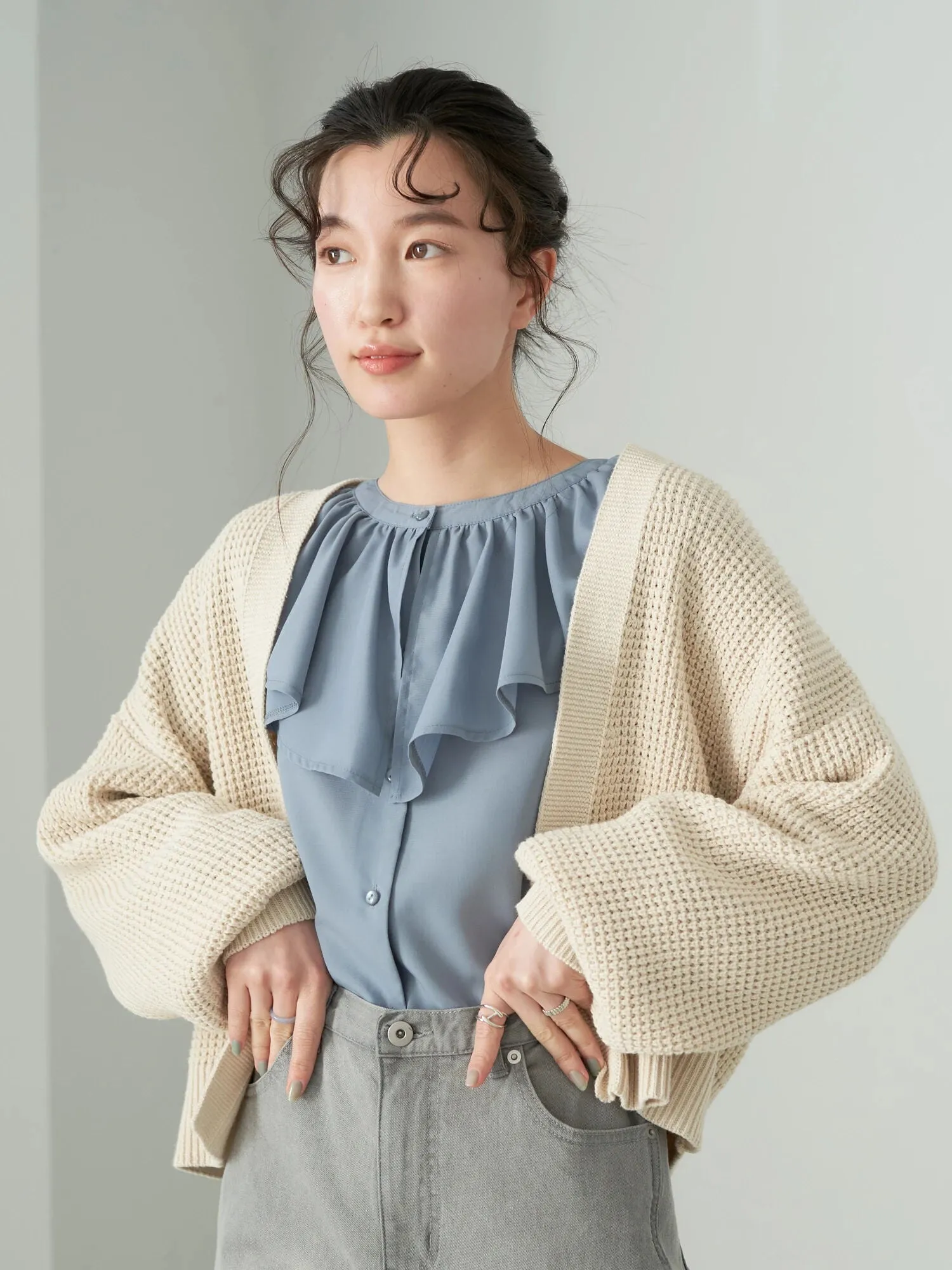 Arizu Short Loose Cardigan