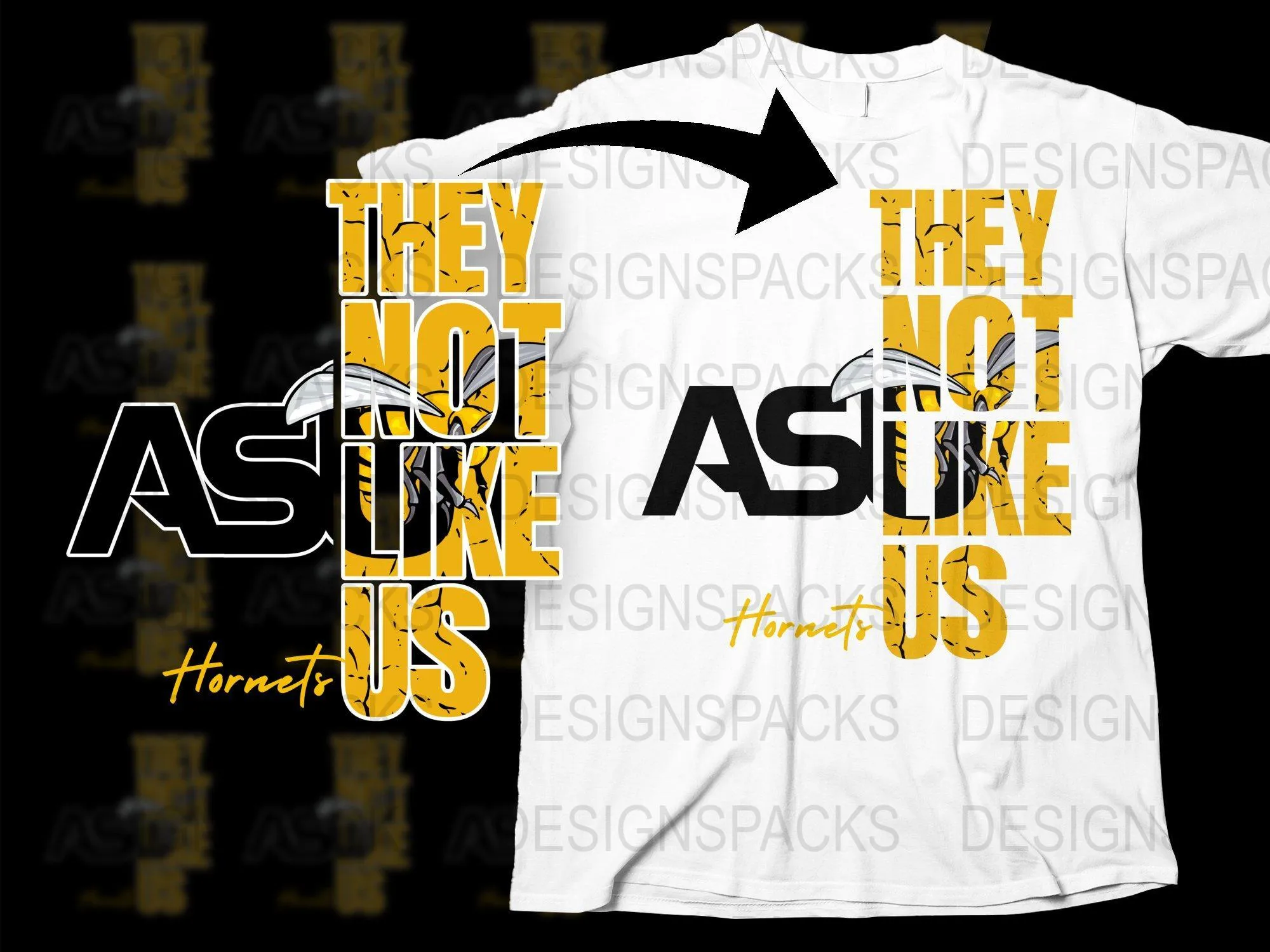 AS They Not Like Us Hornets Png Digital Download