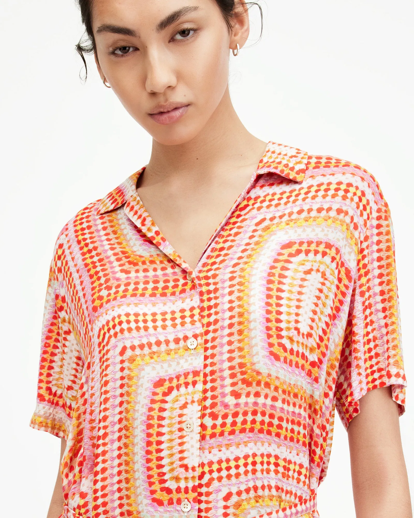 Athea Luisa Print Mini Shirt Dress