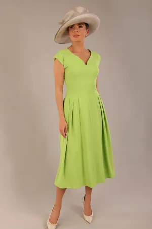 Audrey A-line Midi Dress With Pockets