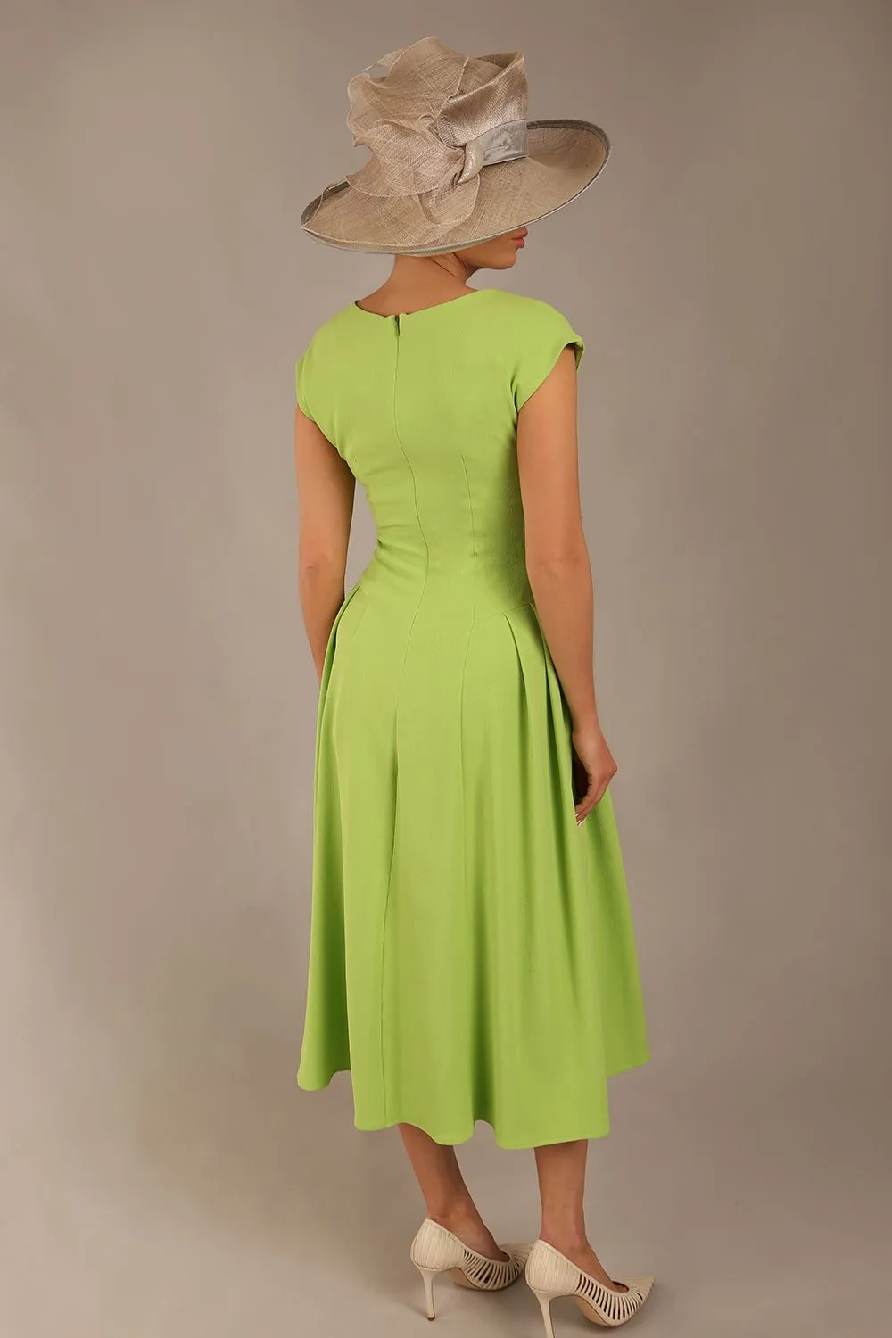 Audrey A-line Midi Dress With Pockets