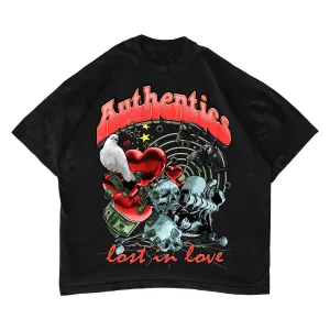 Authentics LOST IN LOVE Tee- Black (LOST-BLACK)