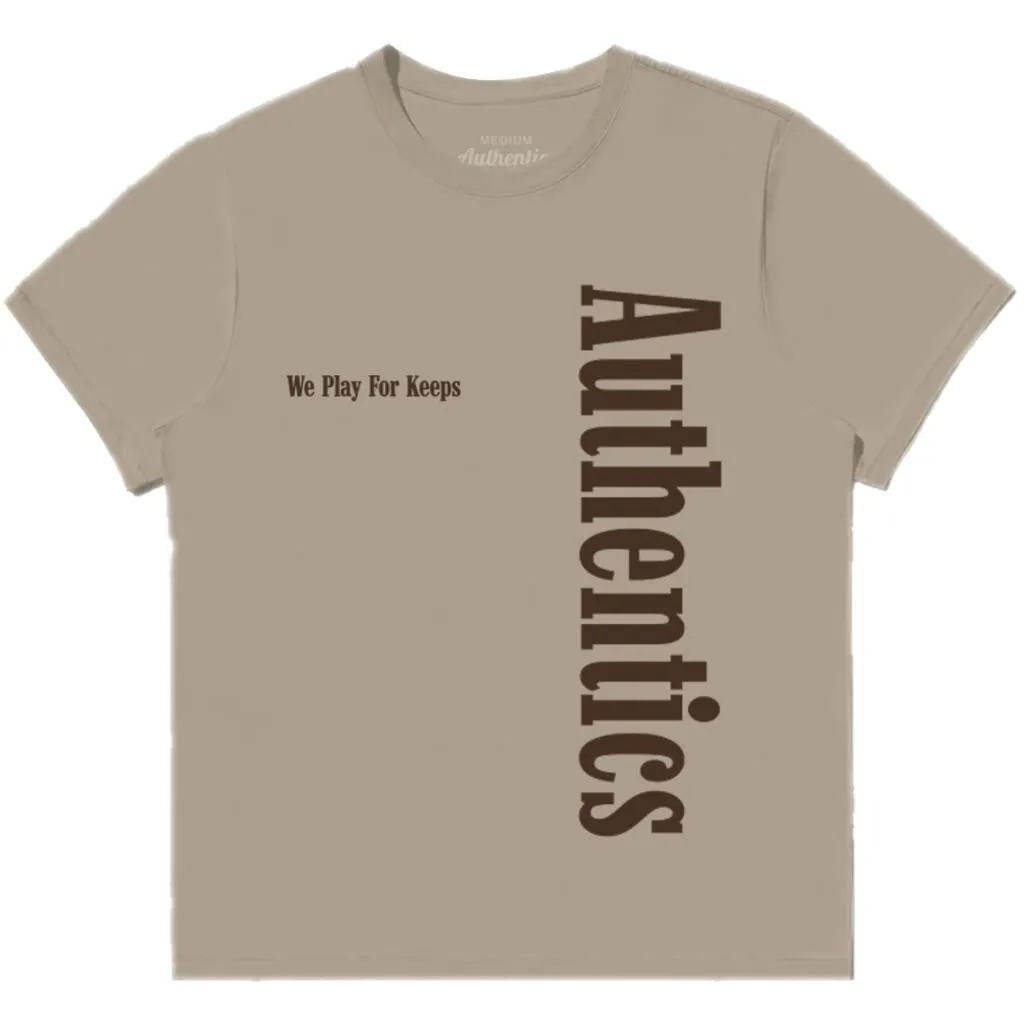 Authentics SIDE LOGO TEE - Mushroom (SIDELOGO-MUSH)