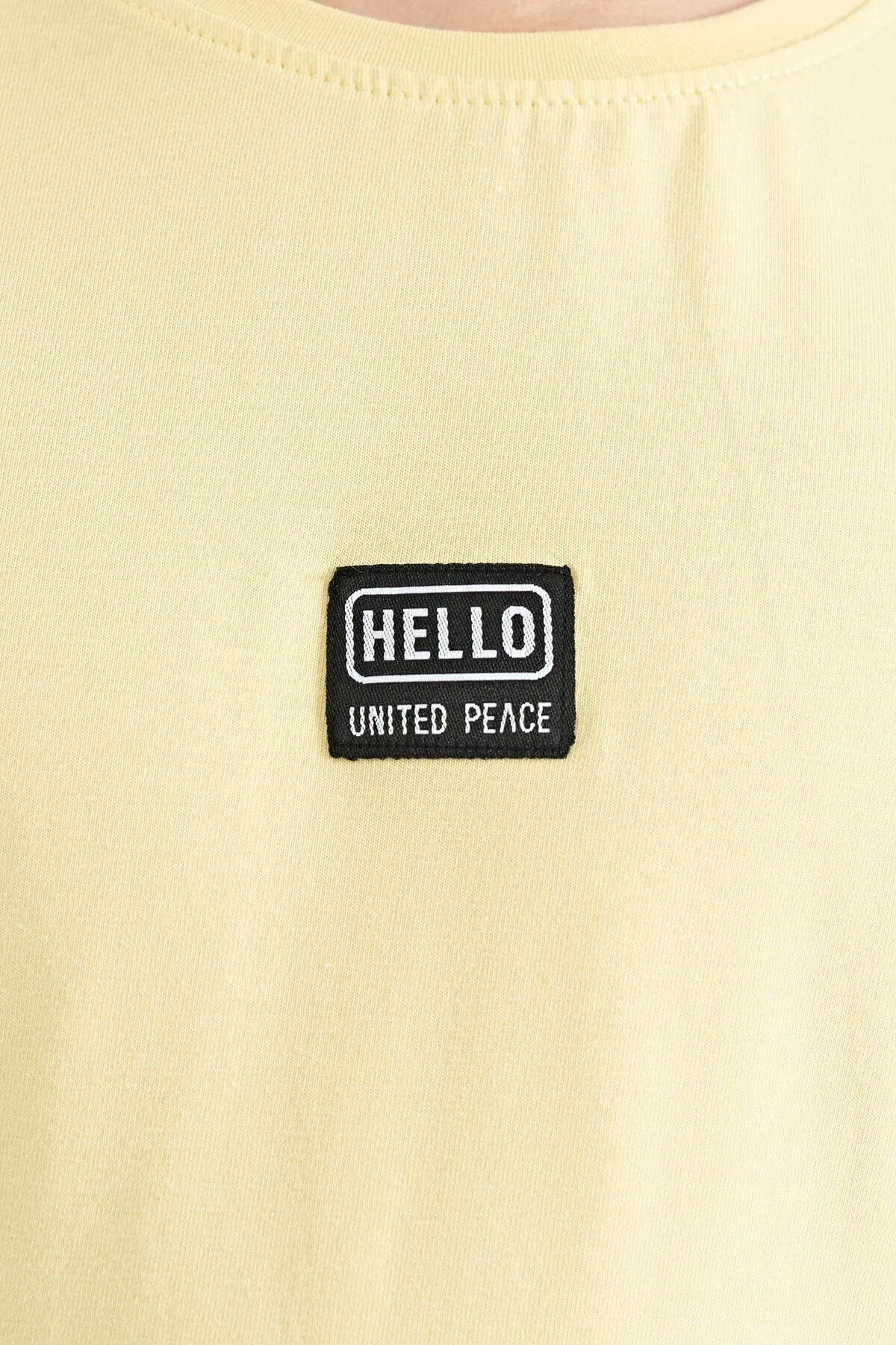baskili standart kalip o yaka erkek çocuk t-shirt - 11097