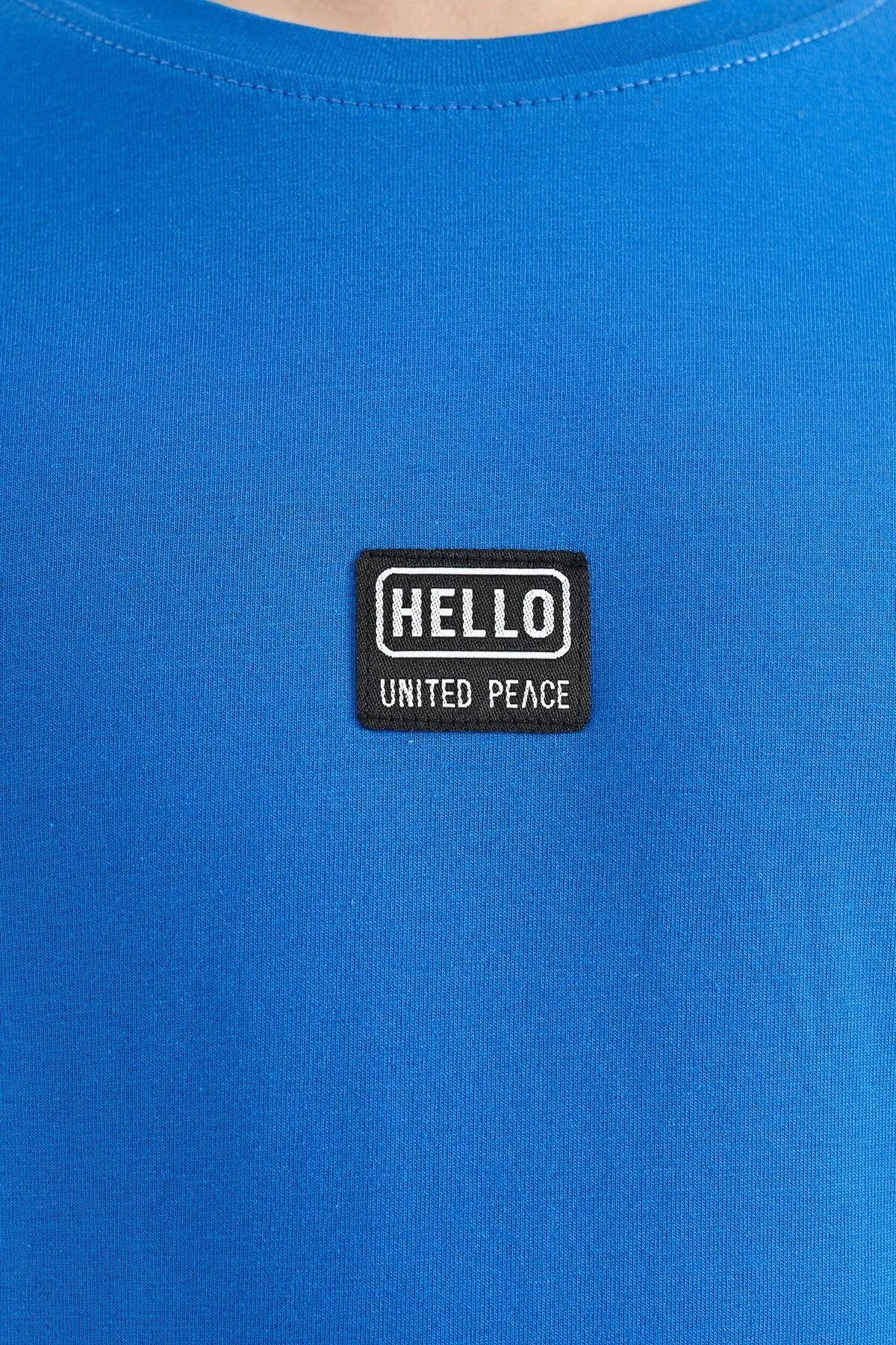 baskili standart kalip o yaka erkek çocuk t-shirt - 11097