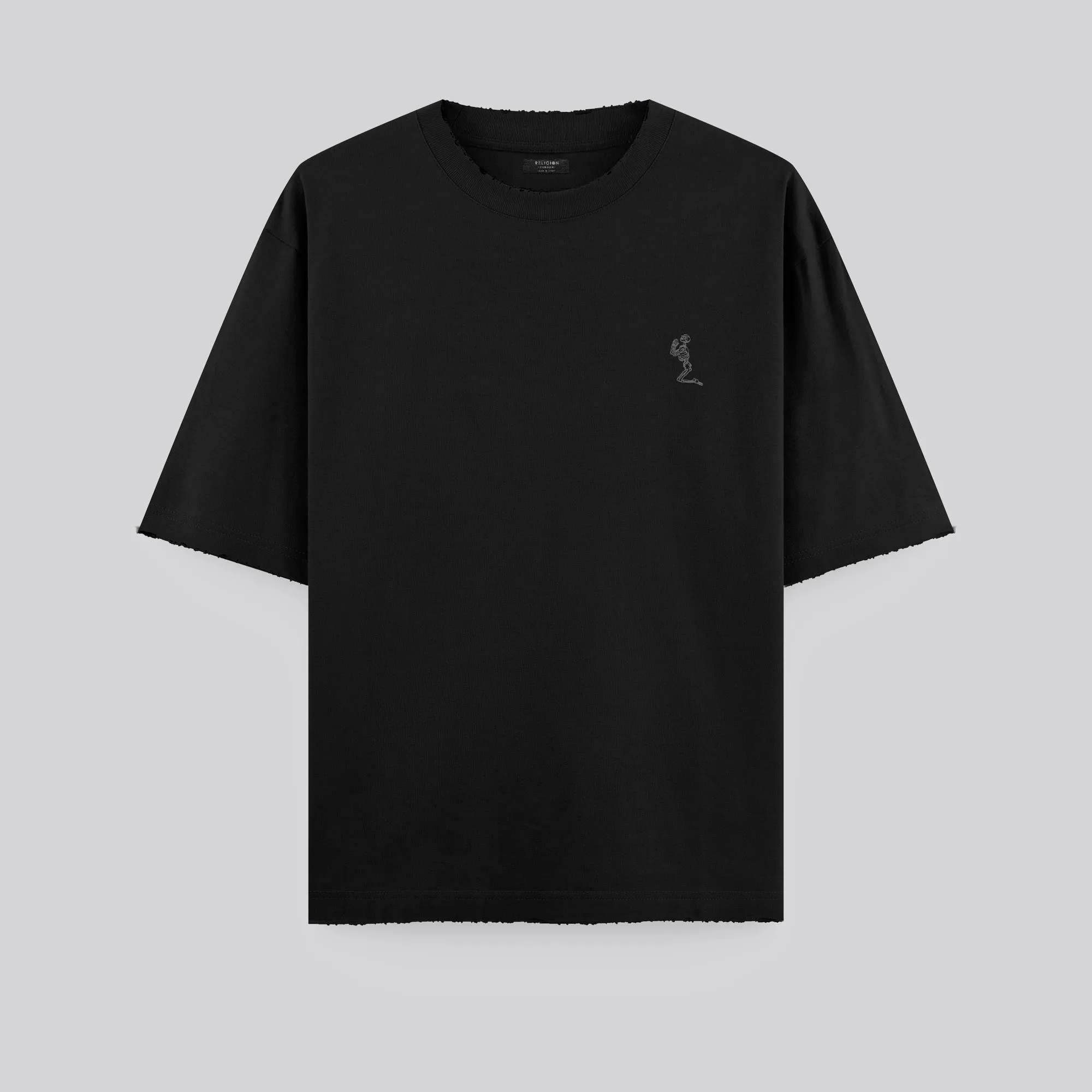BATTLE DISTRESSED T-SHIRT BLACK