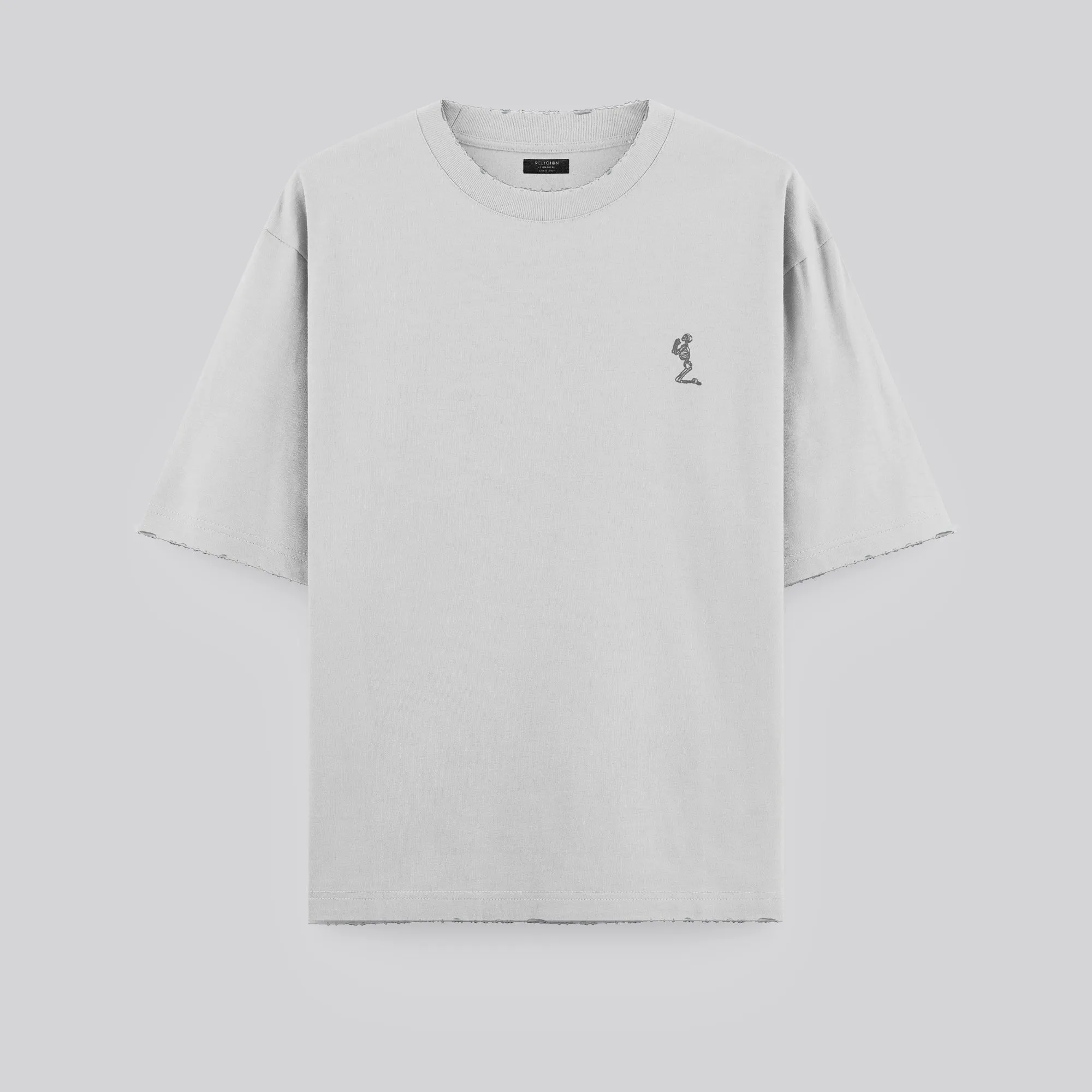 BATTLE DISTRESSED T-SHIRT OFF WHITE