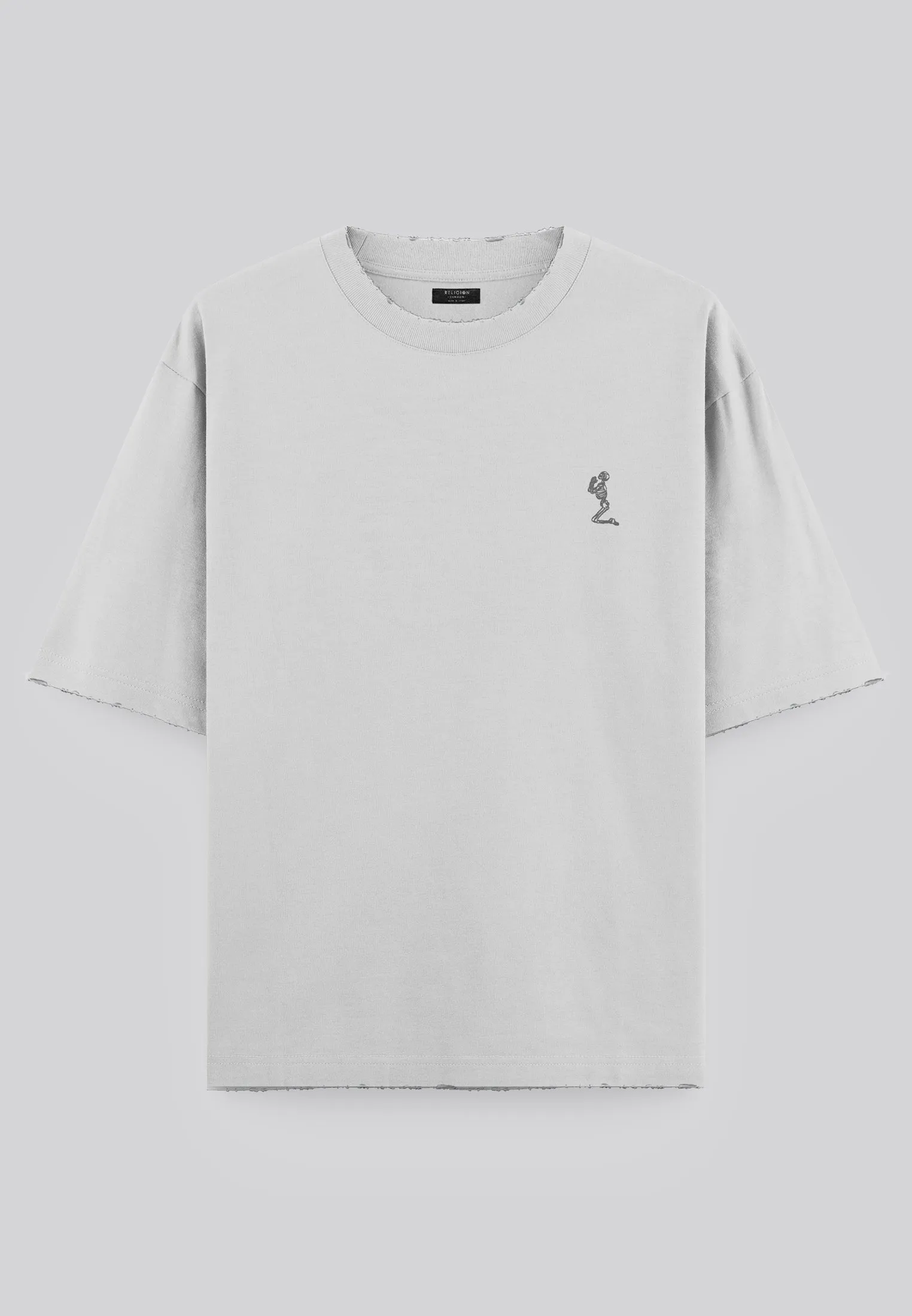 BATTLE DISTRESSED T-SHIRT OFF WHITE