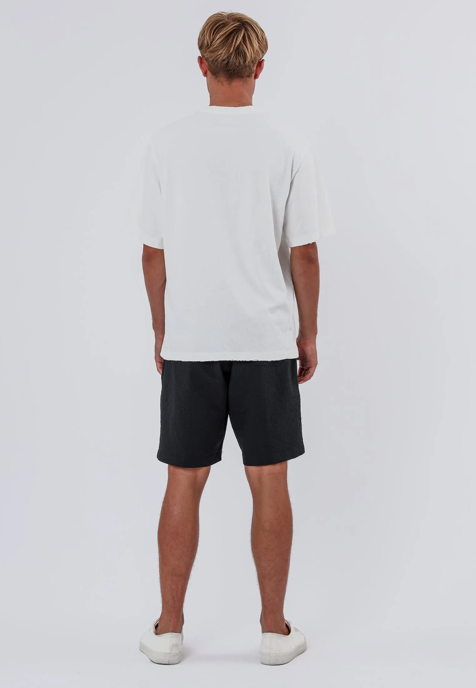 BATTLE DISTRESSED T-SHIRT OFF WHITE