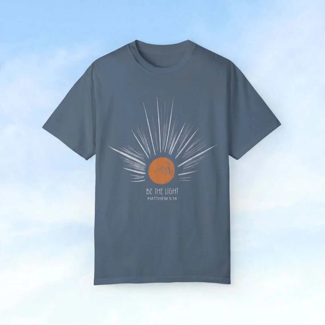 Be The Light Sunburst Christian Shirts Tees, Sun Rays Celestial Gift