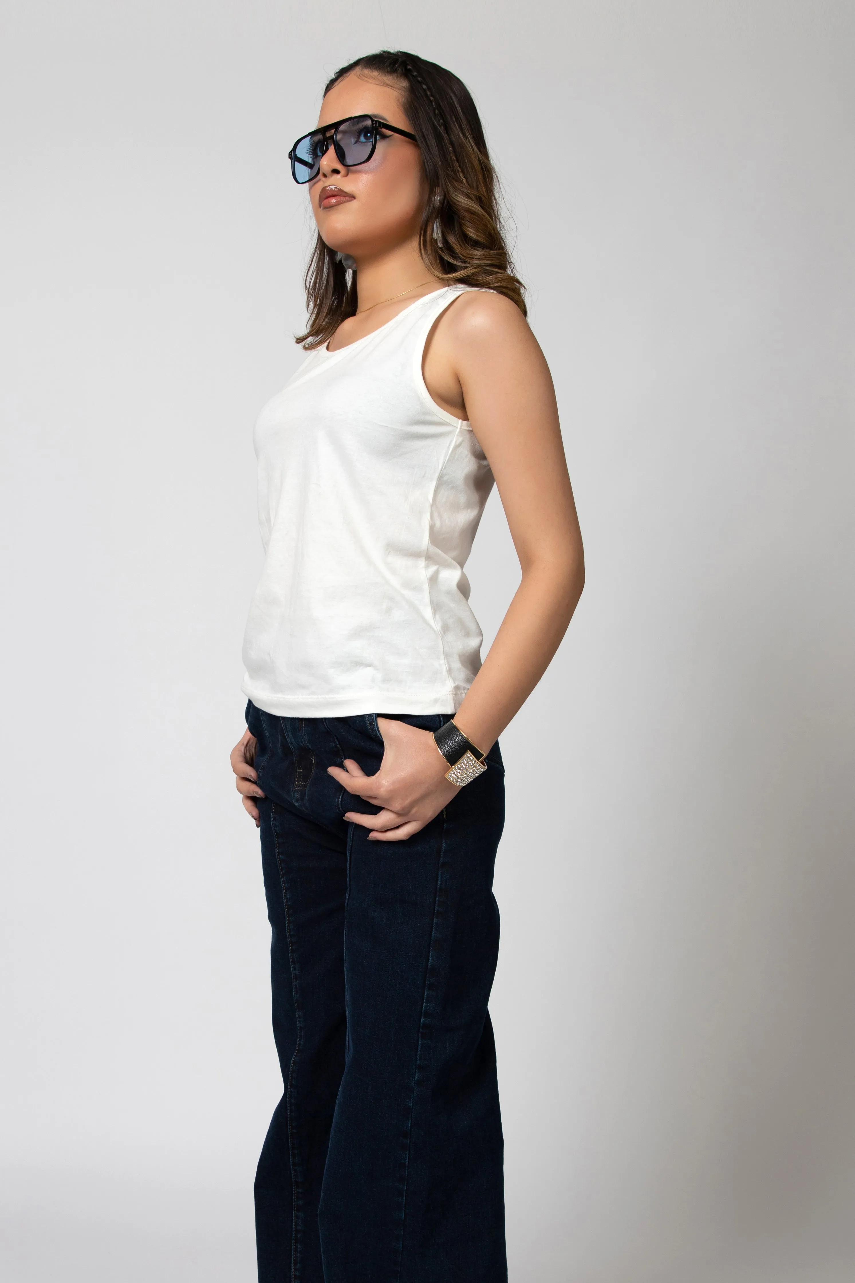 Beach Babe Tee White