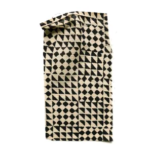 Block Print Patchwork Black