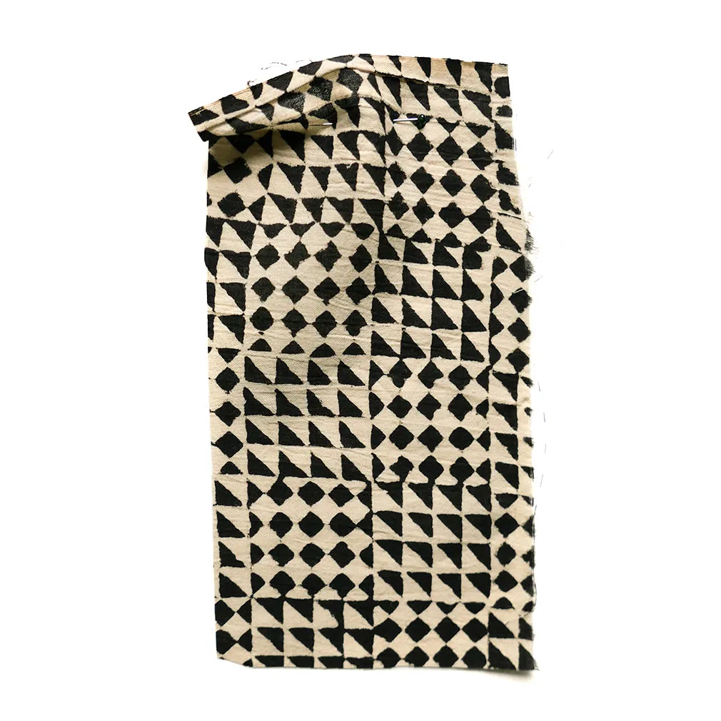 Block Print Patchwork Black