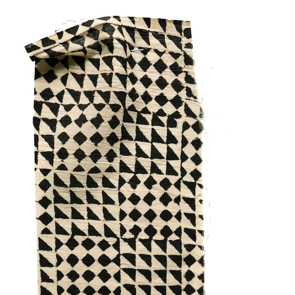 Block Print Patchwork Black