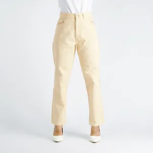 Bobson Japanese Ladies Basic Denim Mom Pants for Women Trendy fashion High Quality Apparel Comfortable Casual jeans for Women 146151-U (Peach)