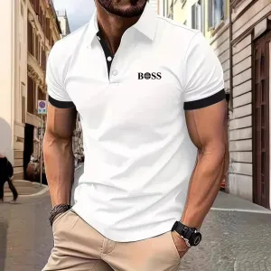 Breathable Office Fashion Short-Sleeved Polo Shirt