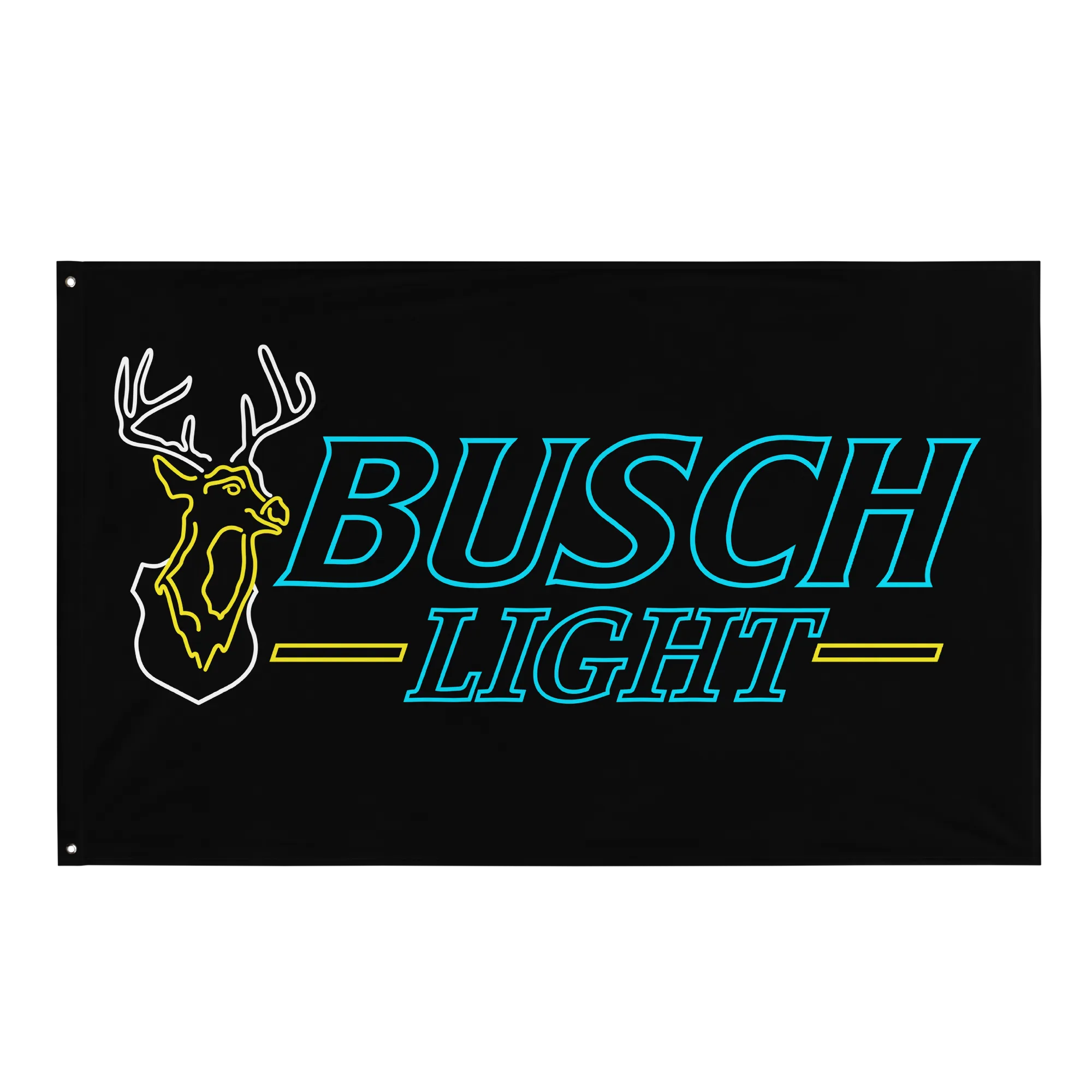 Busch Light Neon Buck Flag