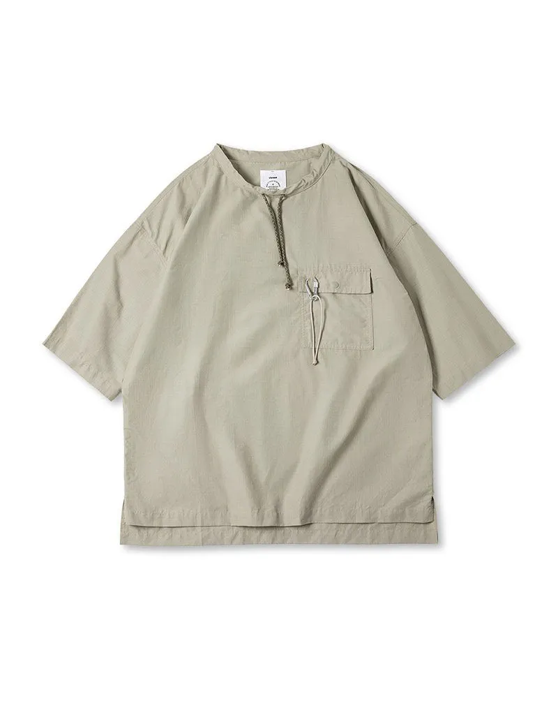 Casual Mountain Push Bag Loose Breathable Men's T-shirt