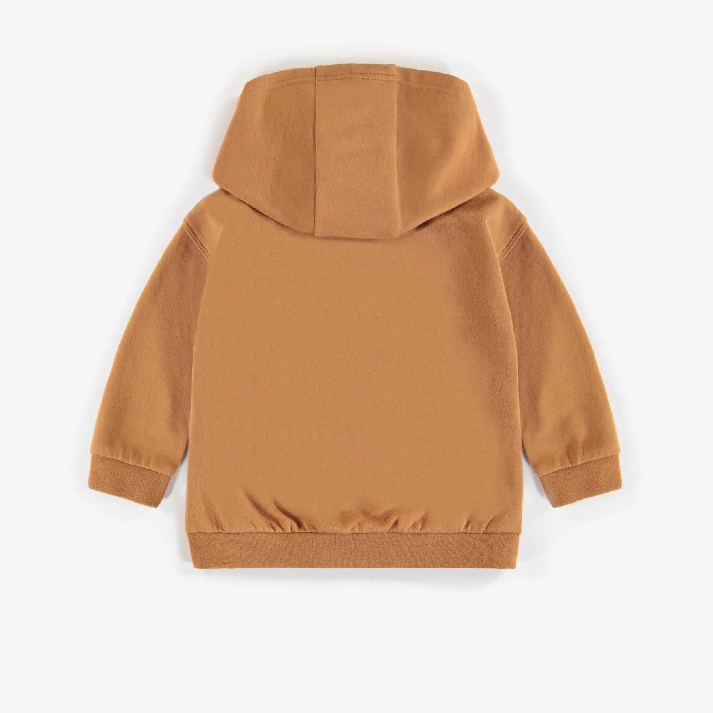 Chandail à capuchon en coton français biologique, naissance  || Caramel hoodie in organic French Terry, newborn