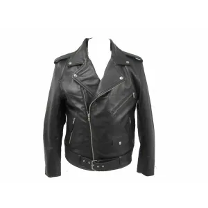 Classic Brando biker Leather Jacket (Sheep Nappa) 113NA