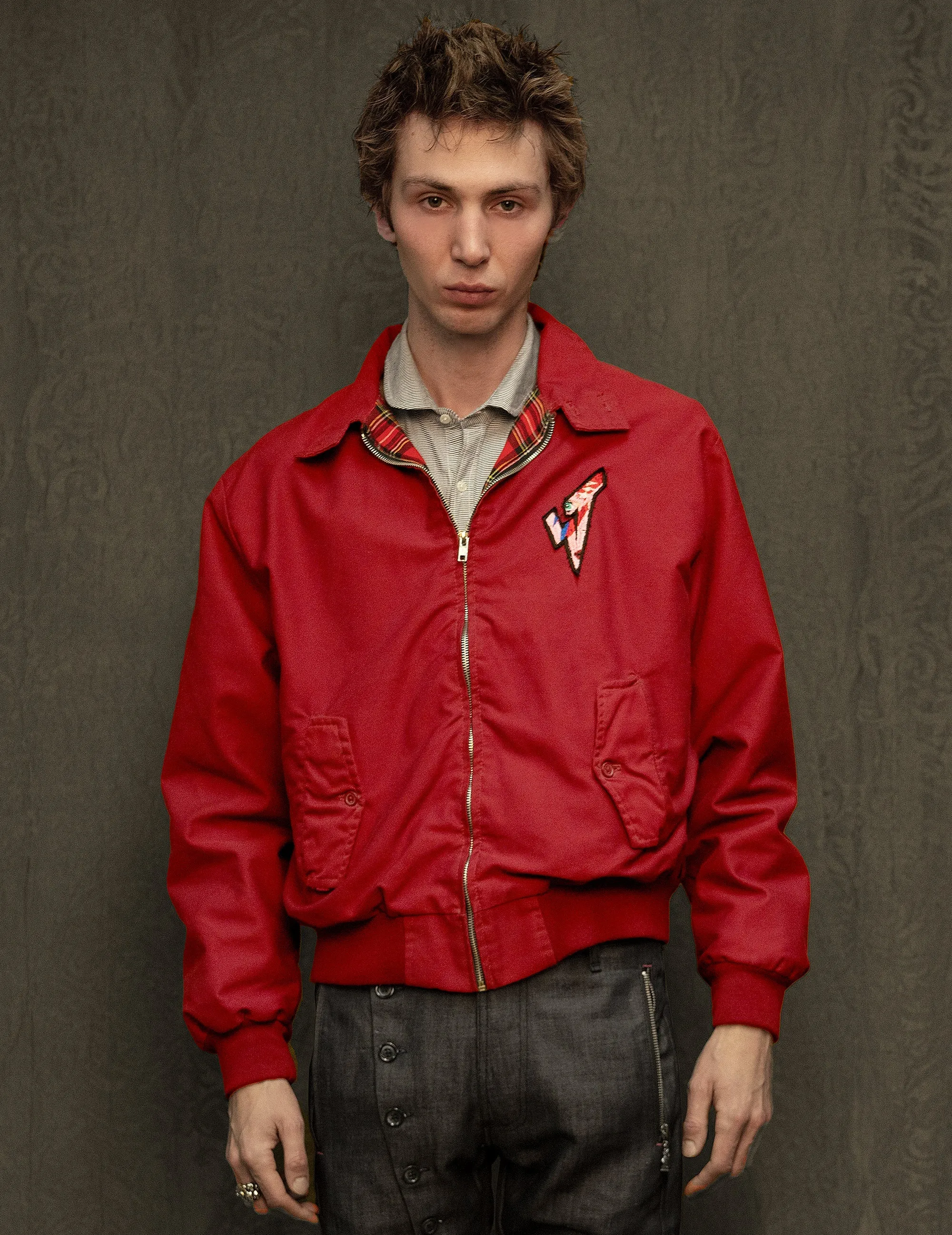 Classic Harrington Jacket - Burgundy