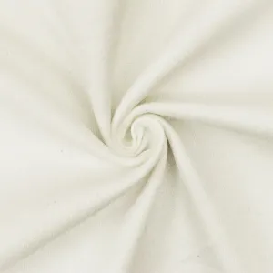 Classic Ivory Solid Stretch Cotton Dobby Woven Fabric