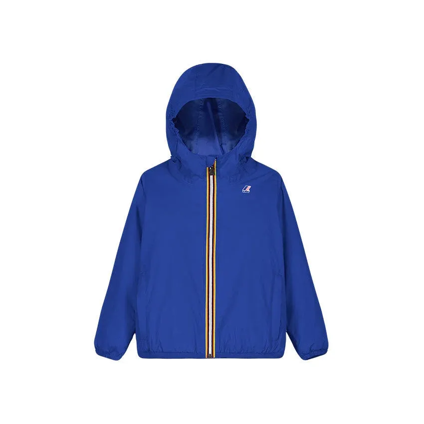 CLAUDE - KIDS PACKABLE FULL ZIP RAIN JACKET IN BLUE ROYAL MARINE