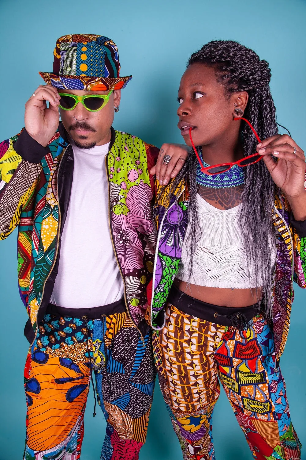 Colour Me Crazy Patchwork Festival Tracksuit Trousers