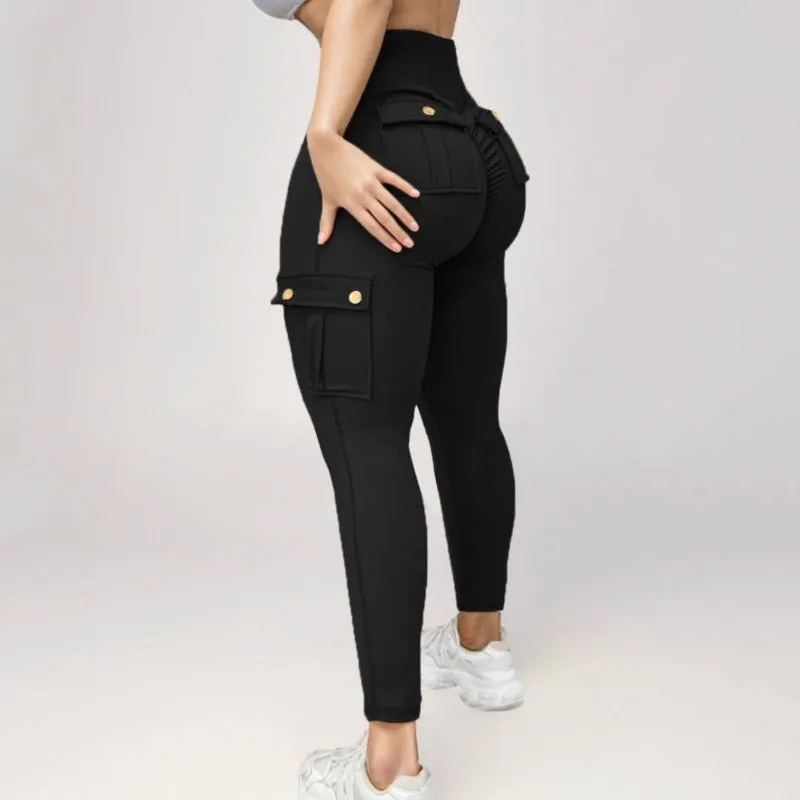 Comfy Curve Enhancing Cargo Leggings