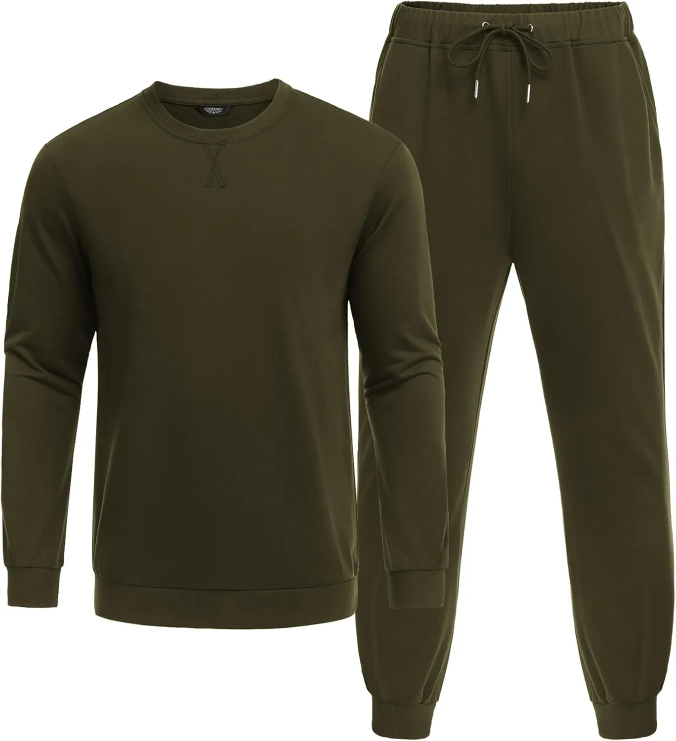 COOFANDY Men's Tracksuit 2 Piece Long Sleeve Pullover Jogging Track Suit Athletic Casual Sweatsuit