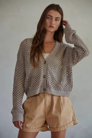 Crochet Knit Cardigan