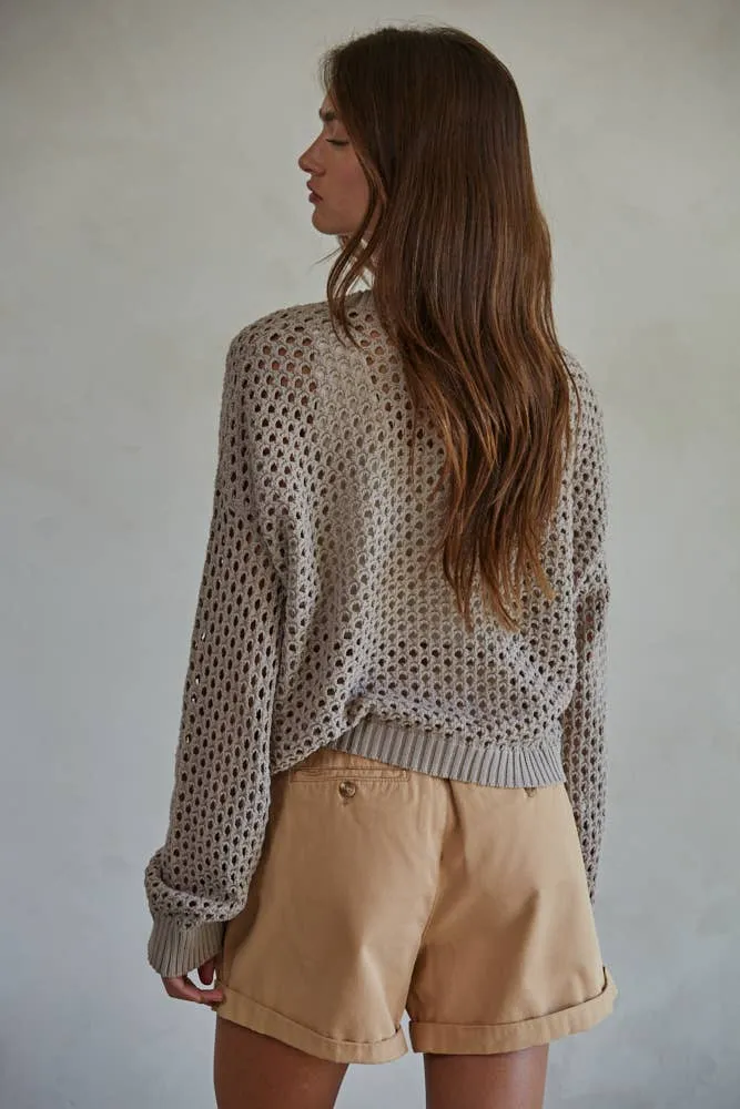 Crochet Knit Cardigan
