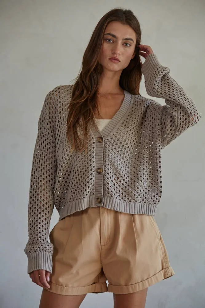 Crochet Knit Cardigan