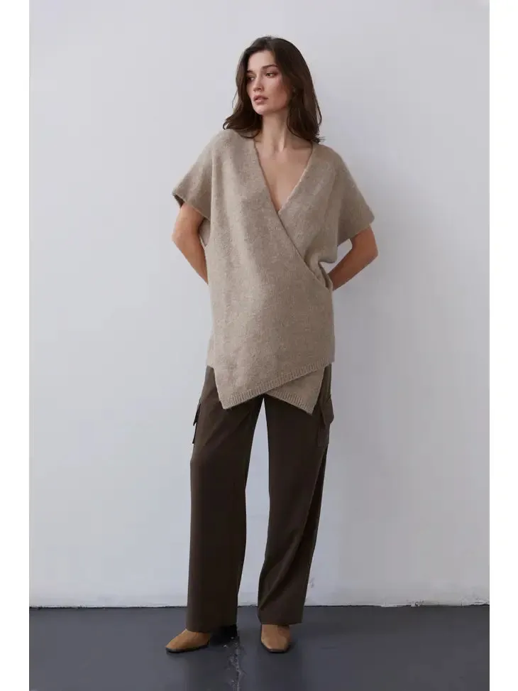 Cross Over Tunic Sweater
