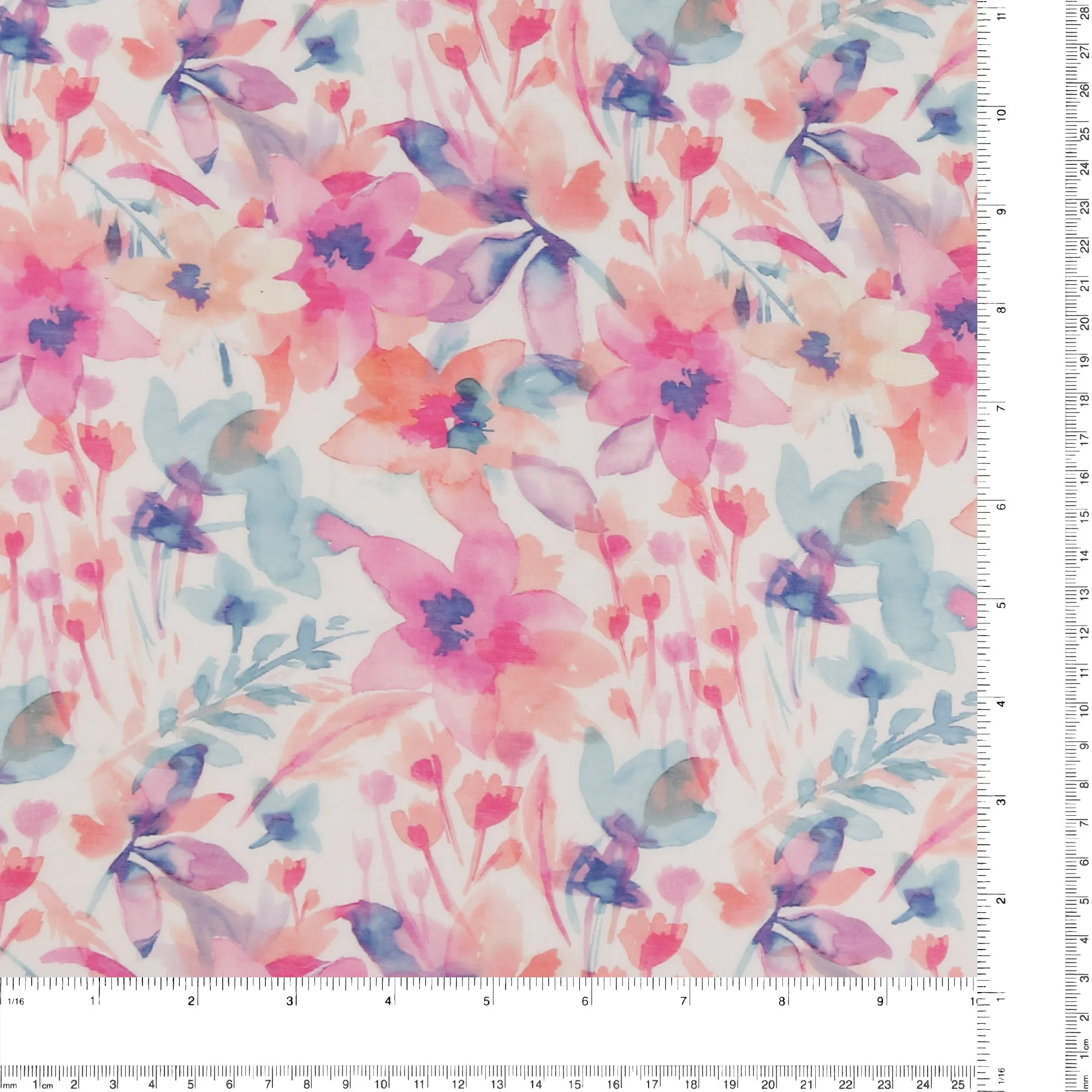 Digital Printed Tencel & Linen - FLORALIA - 001 - Pink