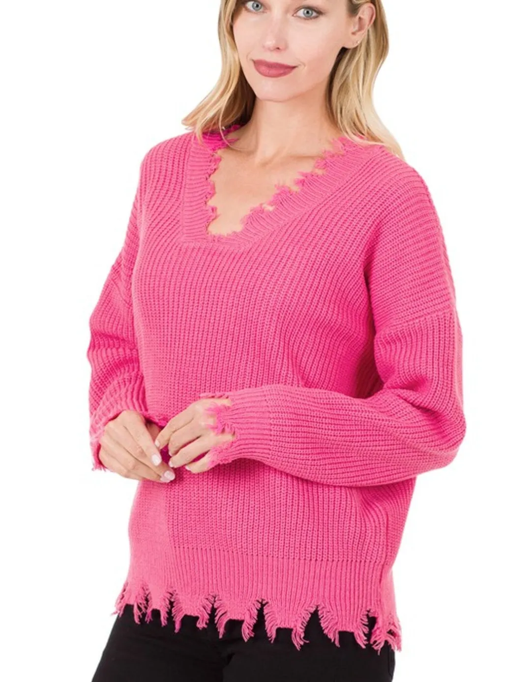 Distressed Sweaters