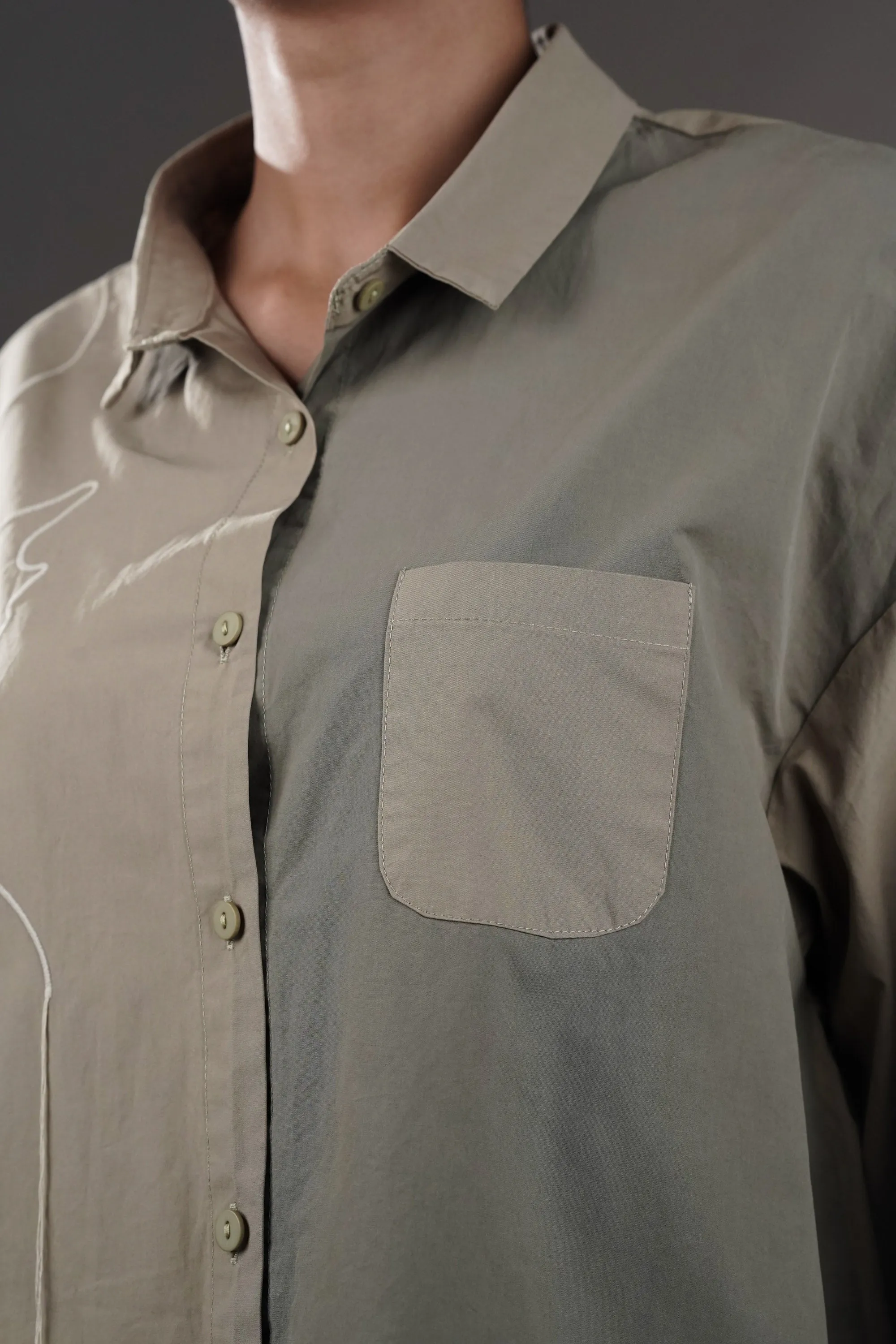 Double Shaded Oversized Shirt
