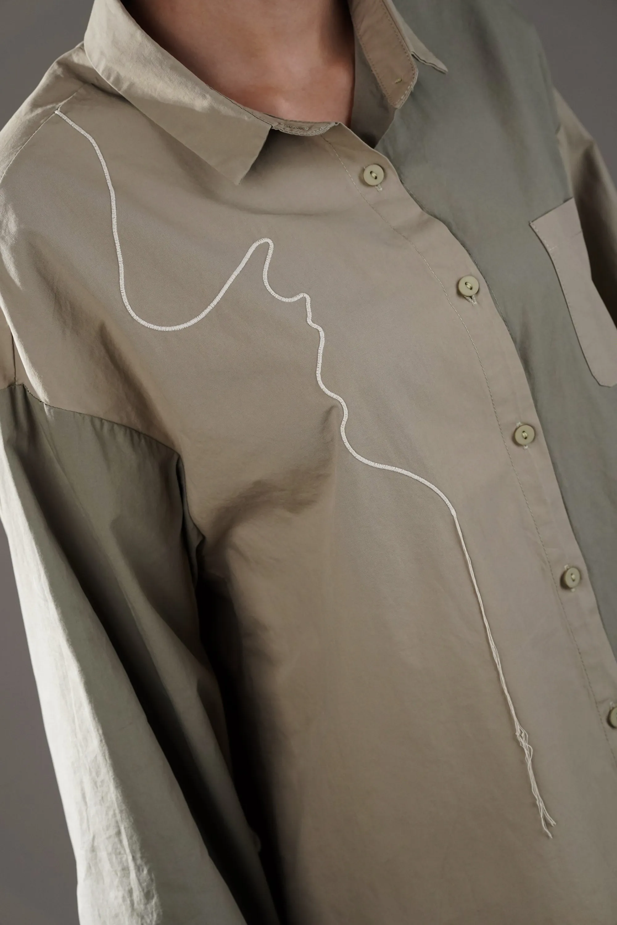 Double Shaded Oversized Shirt