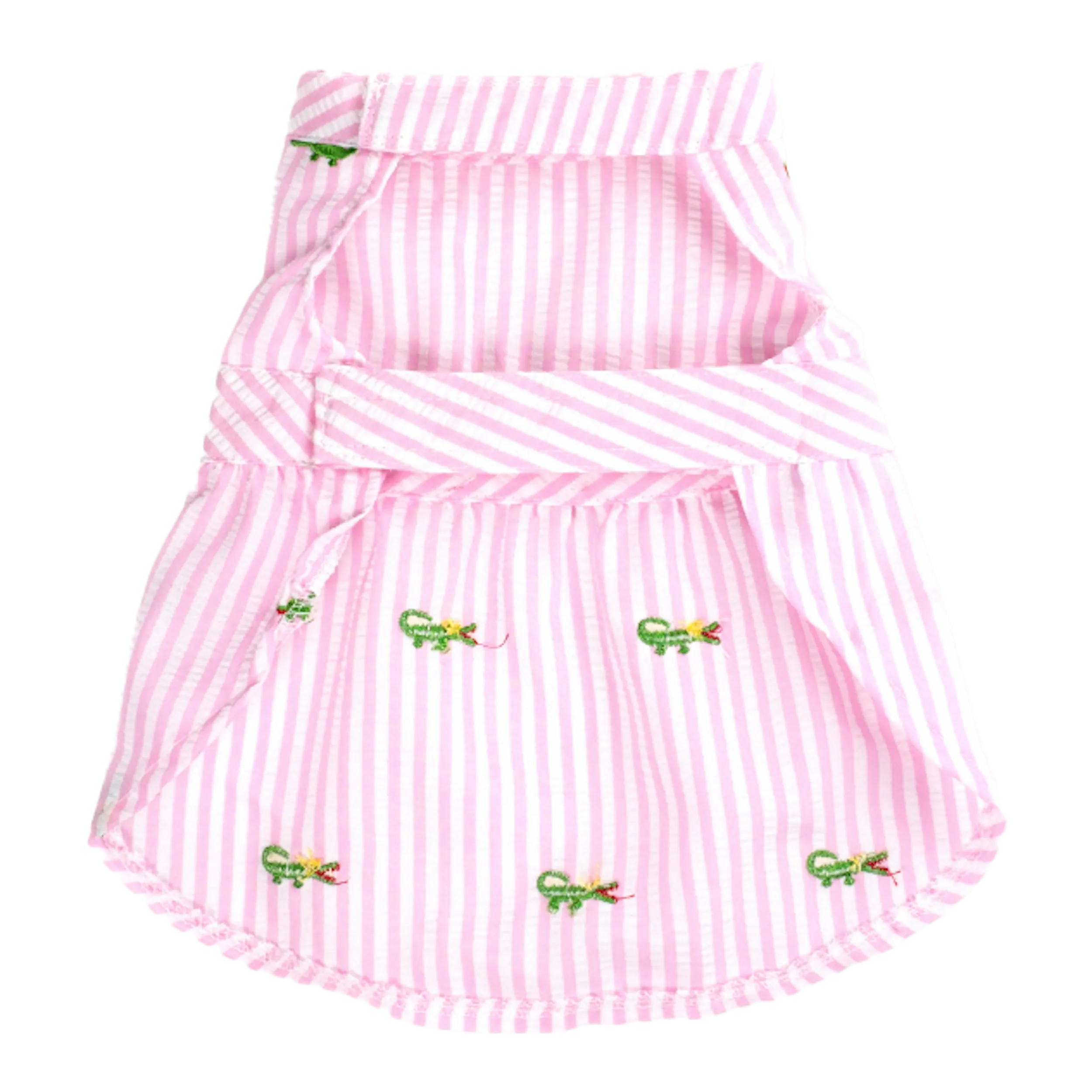 Dress | Pink Stripe Alligators
