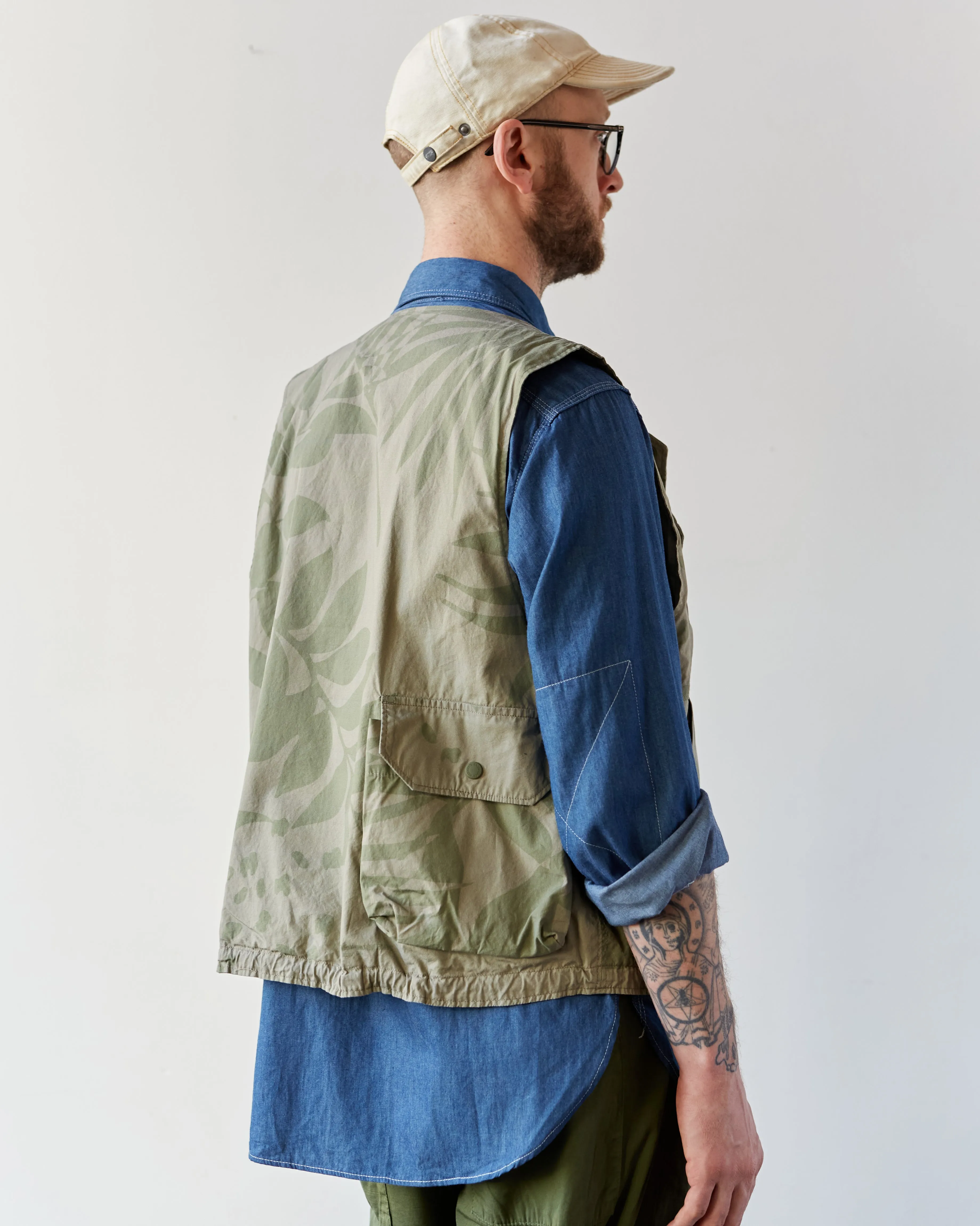 Engineered Garments Cover Vest, Khaki/Olive