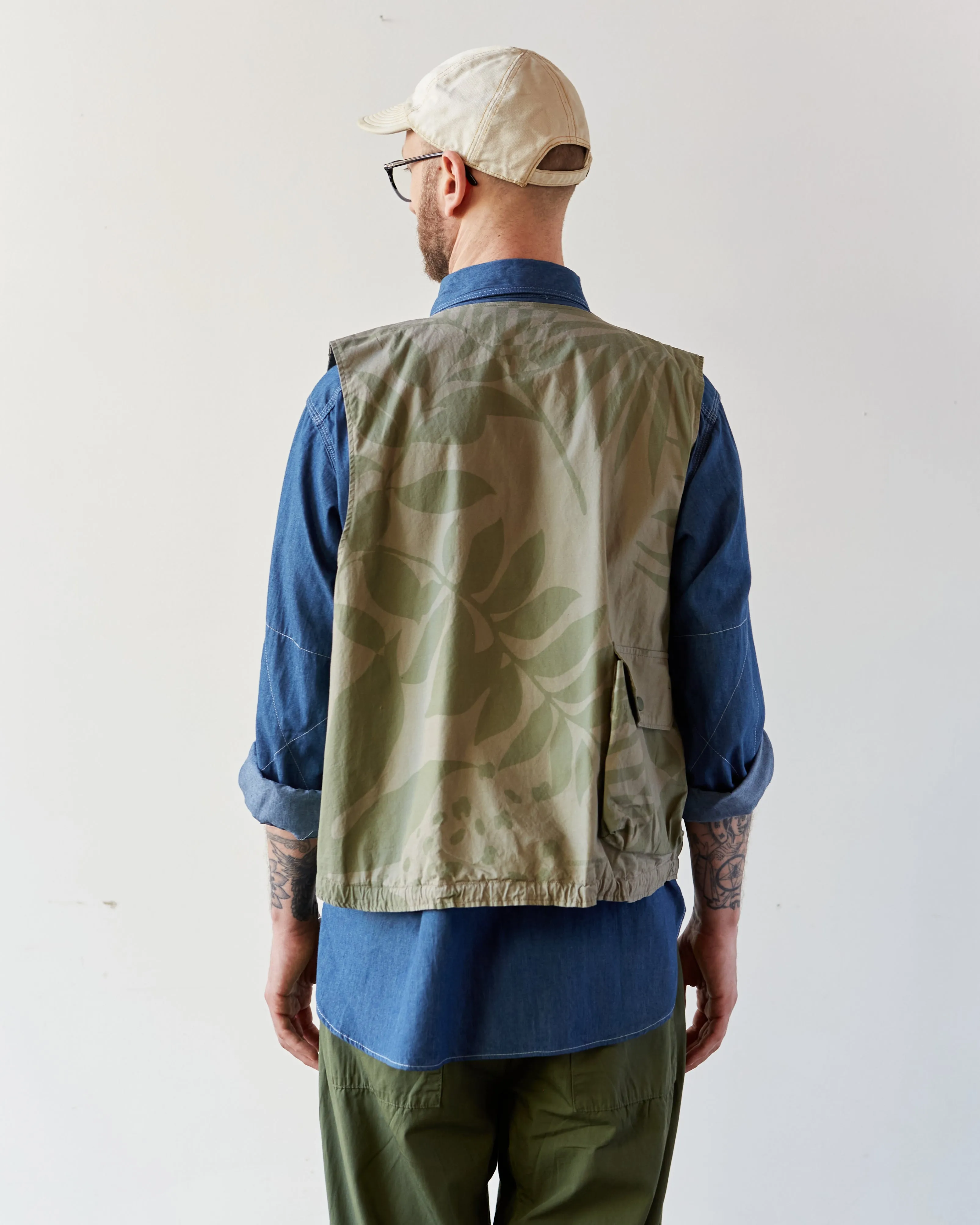 Engineered Garments Cover Vest, Khaki/Olive
