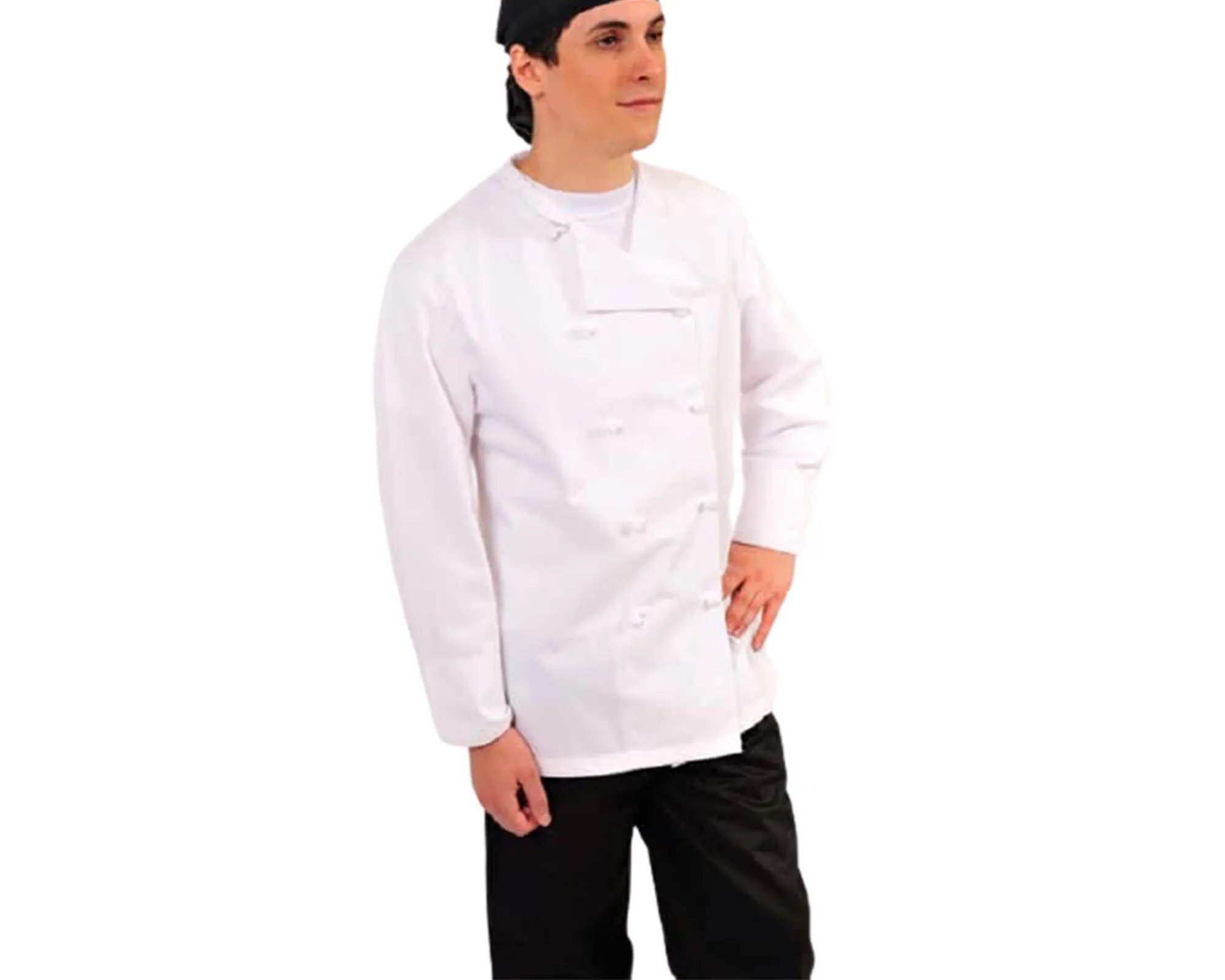 Excellent Double Breasted Chef Coat with Knot Buttons