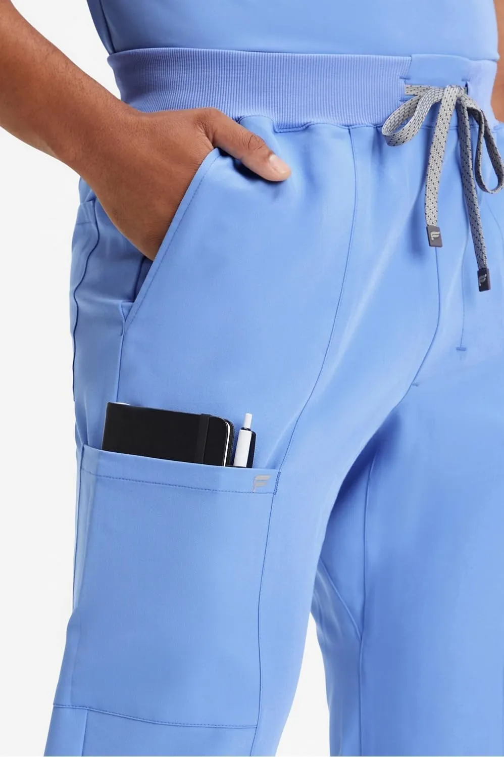 Fabletics Men's Intake Scrub Pant - MotionTech, 4-Way Stretch, Pocket-Packed, Wrinkle-Resist, Semi-Slim Fit