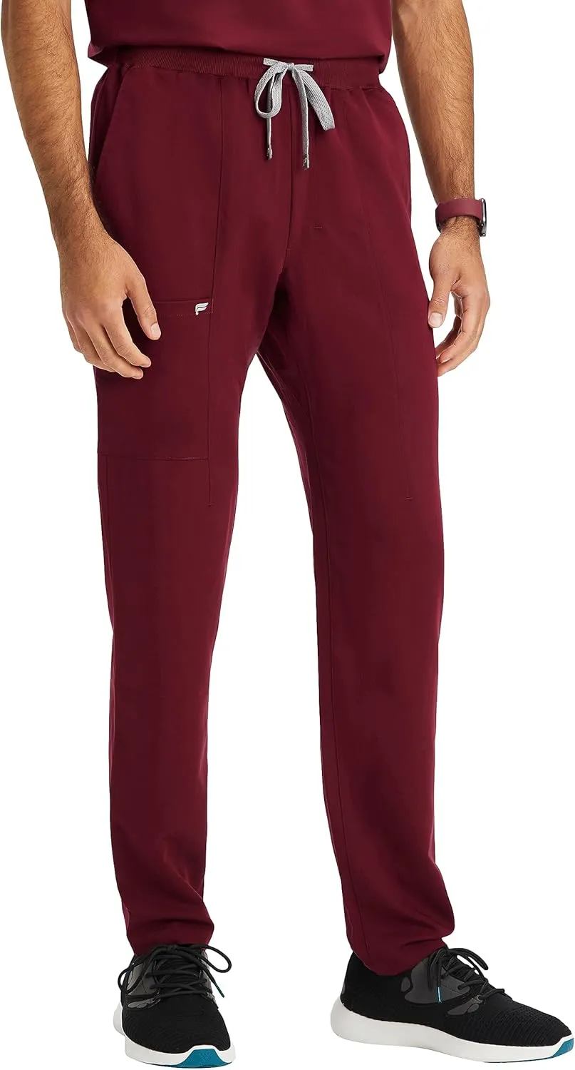Fabletics Men's Intake Scrub Pant - MotionTech, 4-Way Stretch, Pocket-Packed, Wrinkle-Resist, Semi-Slim Fit